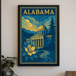 Alabama State Capitol Poster