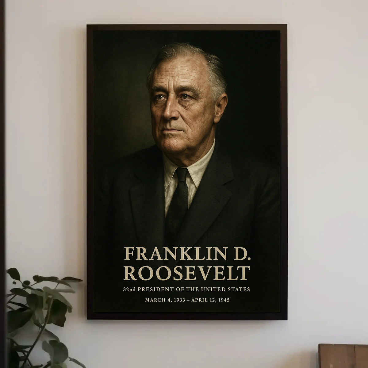 Franklin D Roosevelt 32nd President Poster Wall Art