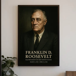 Franklin D Roosevelt 32nd President Poster Wall Art