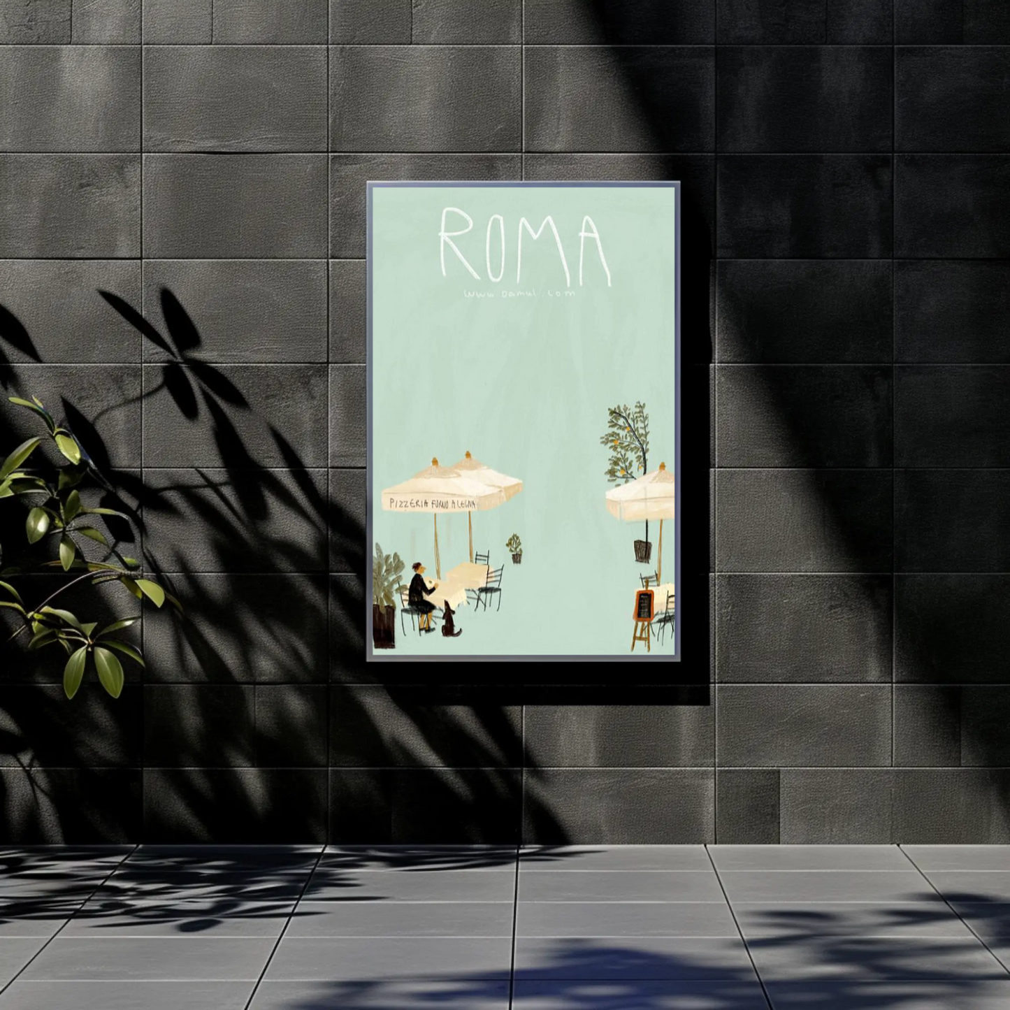 Roma: Italian CafÃ Poster