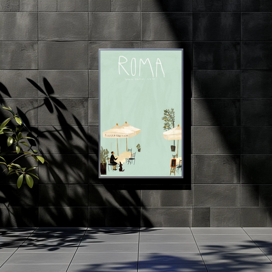 Roma: Italian CafÃ Poster