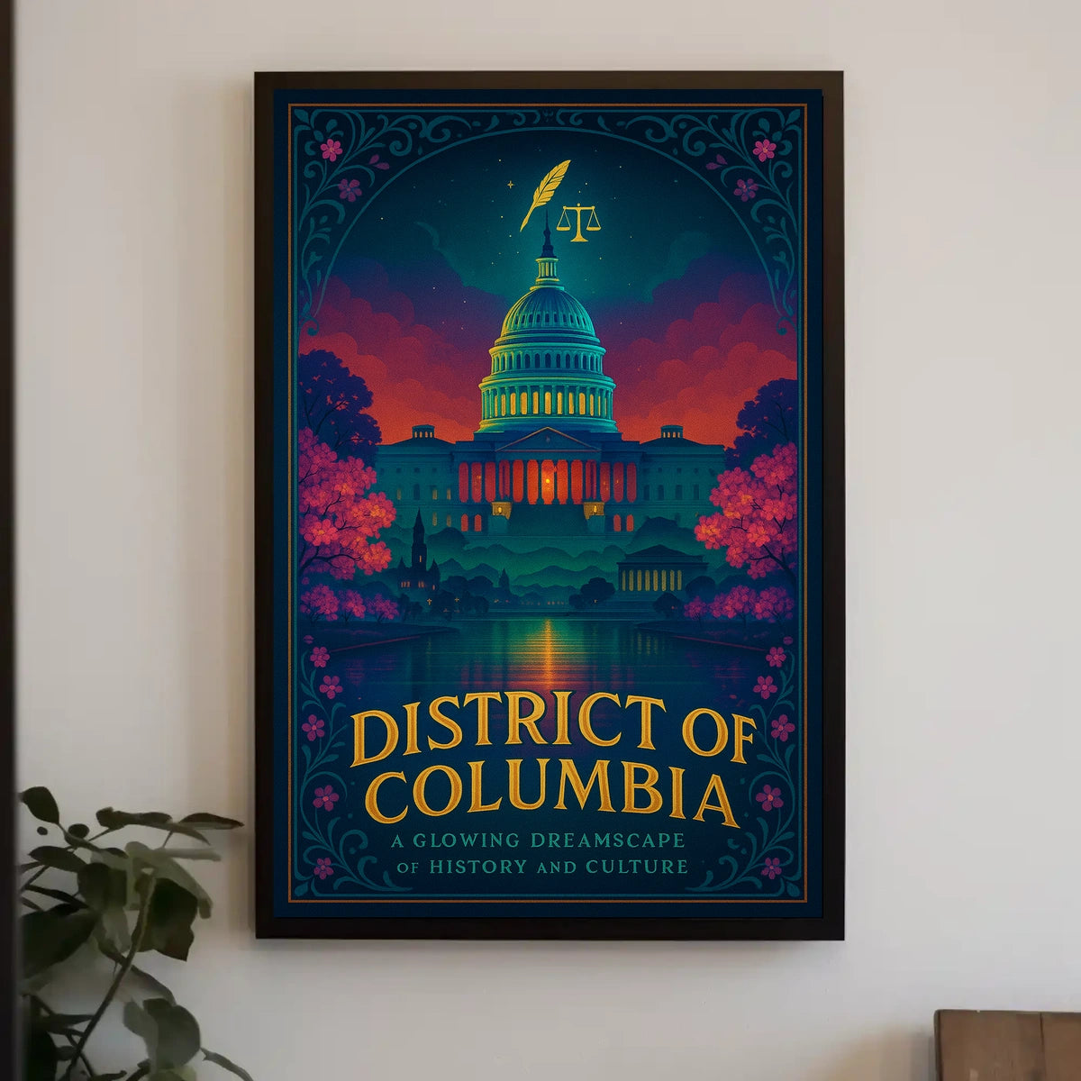 District of Columbia A Glowing Dreamscape Poster