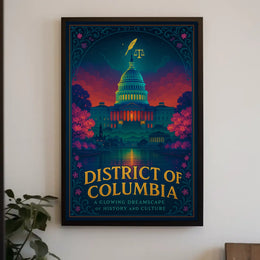 District of Columbia A Glowing Dreamscape Poster