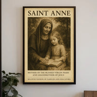 Saint Anne Patron Of Families And Poster