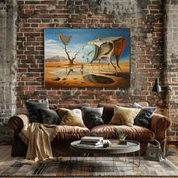 Surreal Dreamscape in a Desert Artistic Poster