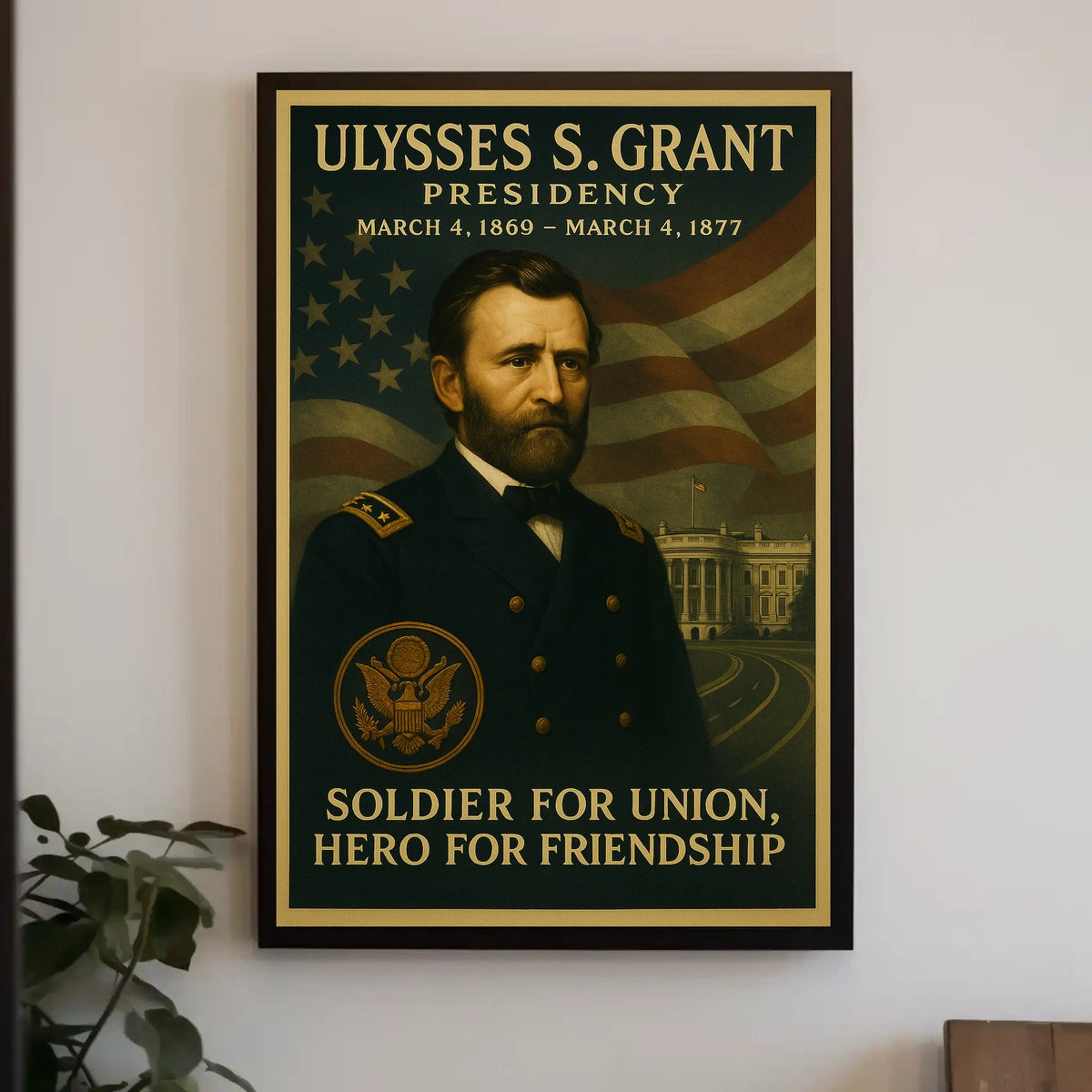 Ulysses S. Grant Presidential Historical Poster