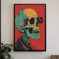 Cybernetic Skull Art Poster PosterGoat