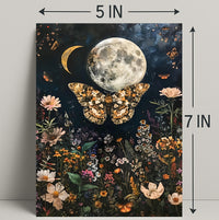 Moonlit Garden Dreamscape Fantasy Poster