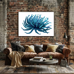 Vibrant Sea Anemone Modern Abstract Art Poster