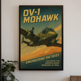 OV-1 Mohawk Engineering the Skies Poster