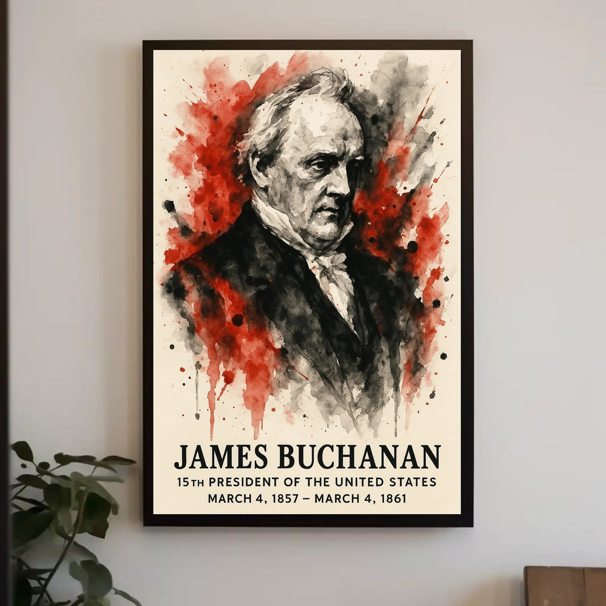 James Buchanan Poster: Historical Presidential Era Wall Art