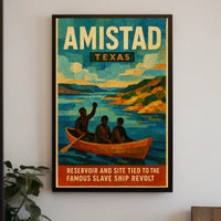 Amistad Reservoir And Historic Revolt Poster