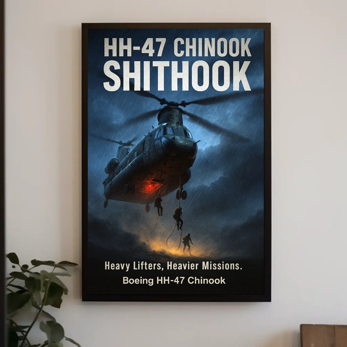 Boeing HH-47 Chinook Heavy Lifters Poster