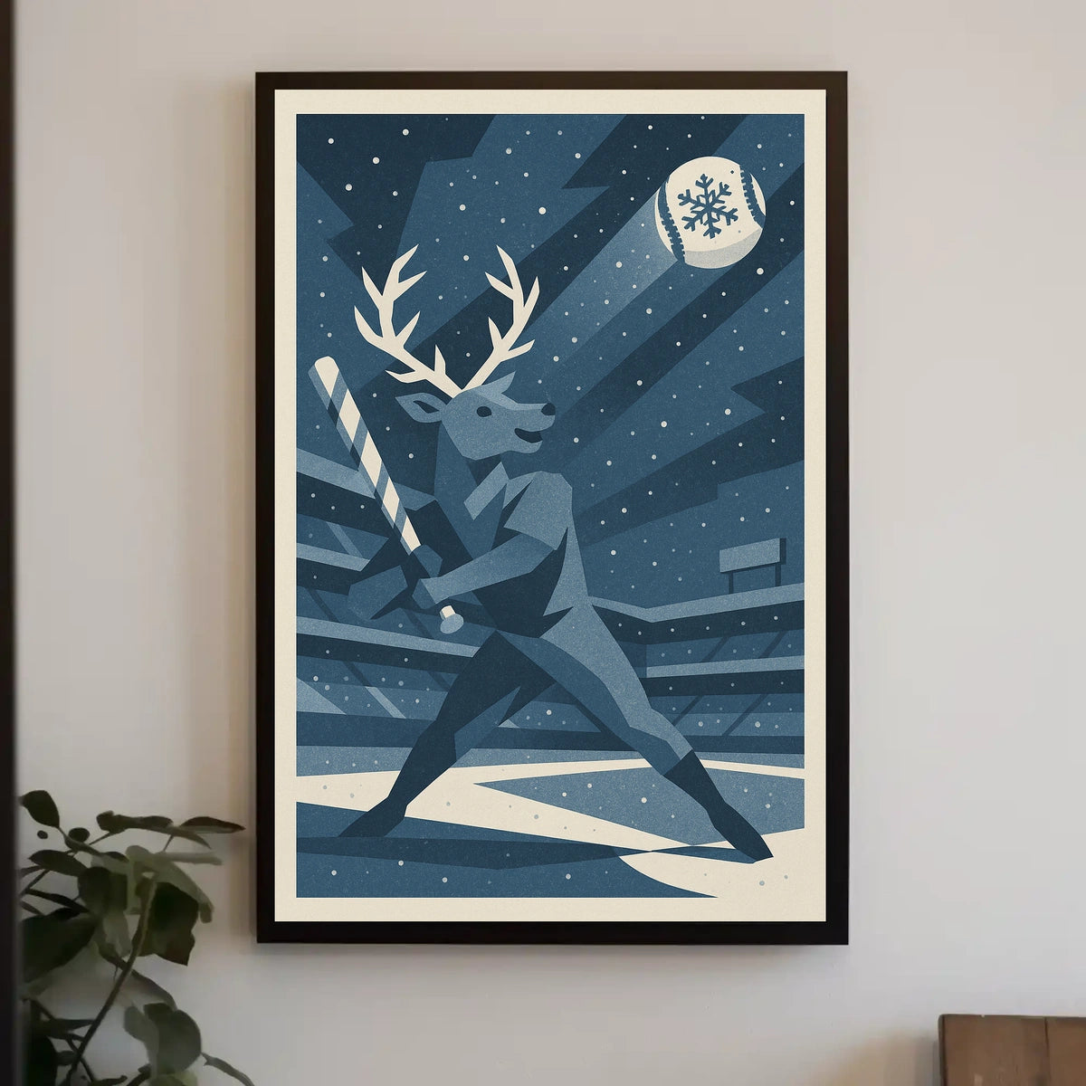 Winter Baseball Fantasy Poster