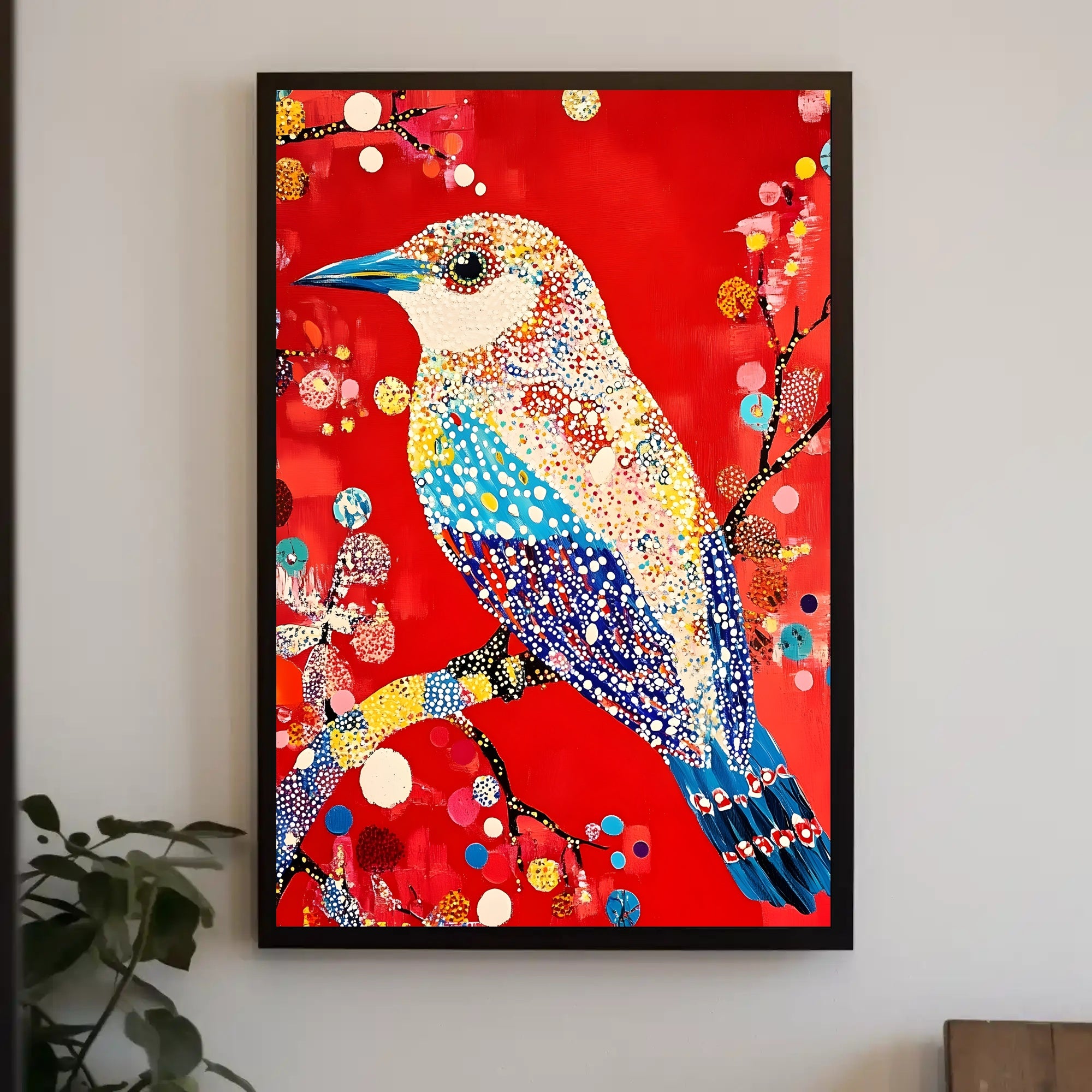 Vibrant Bird Wall Art Poster Decorative Print