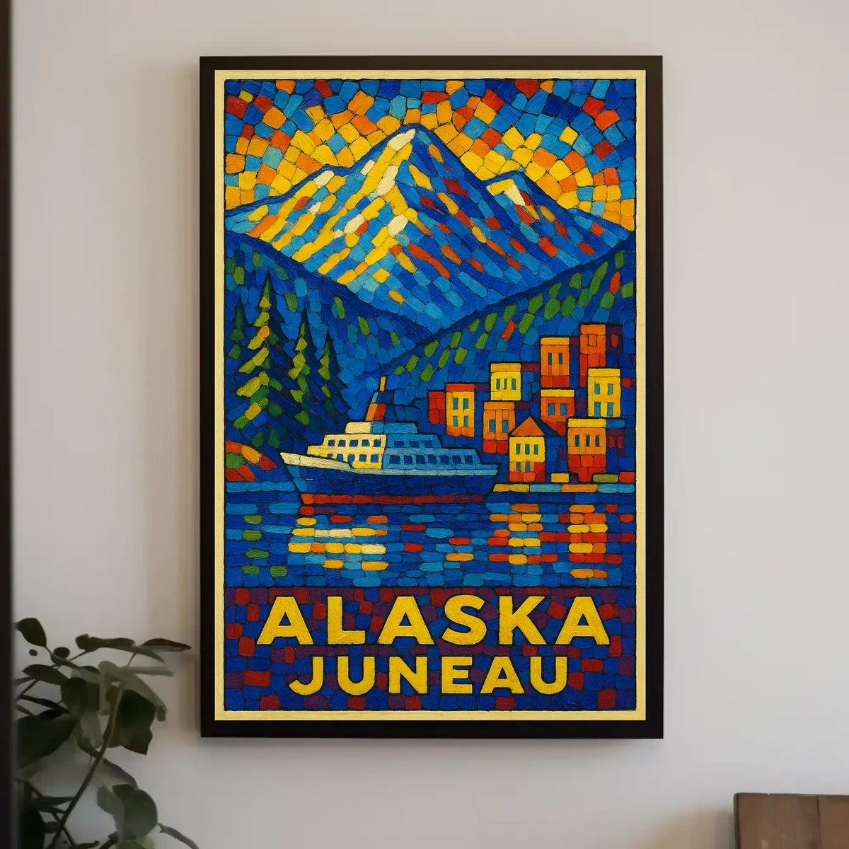 Alaska Juneau Travel Poster