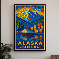 Alaska Juneau Travel Poster