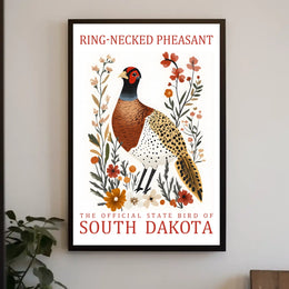 Ring-necked Pheasant State Pride Art Poster