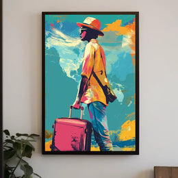 Vintage Parisian Café Scene Art Poster