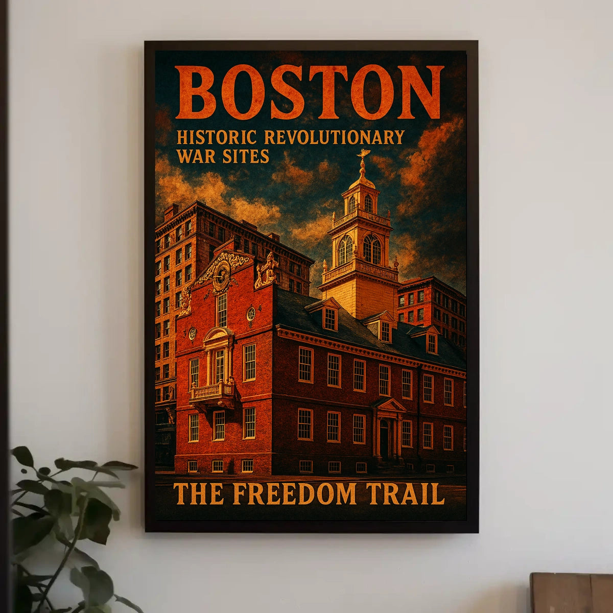 Bostons Historic Revolutionary War Sites Poster