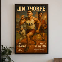 The Greatest Athlete of All Time Jim Thorpe Poster