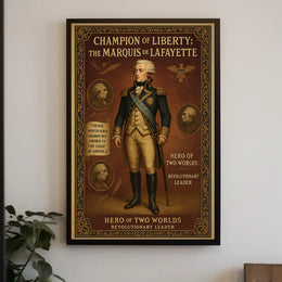 The Marquis De Lafayette Hero Of Two Poster