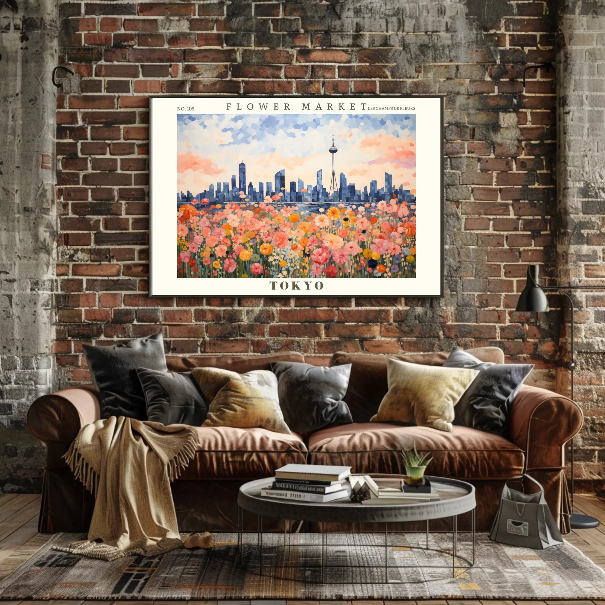 Flower Market in Tokyo: Urban or Cityscape Poster