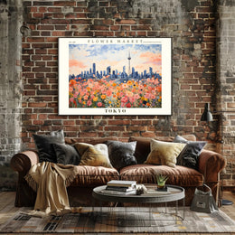 Flower Market in Tokyo: Urban or Cityscape Poster