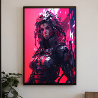 Futuristic Cyborg High-Tech Cyberpunk Poster Sci-Fi Poster