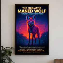 The Enigmatic Maned Wolf Poster