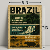 Wonders of Brazil Poster PosterGoat