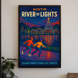 Austin River of Lights Poster