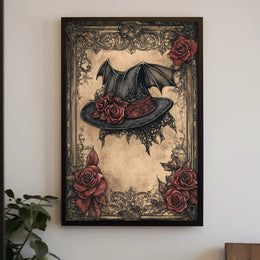 Enchanted Gothic Hat Poster