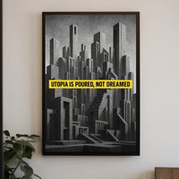 Dystopian Angular Cityscape Futuristic Sci-Fi Poster