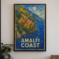 Amalfi Coast Impression Poster Wall Art 18x24 Home Decor