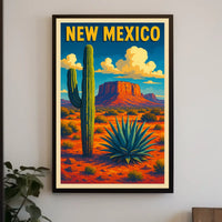 New Mexico Desert Landscape Poster