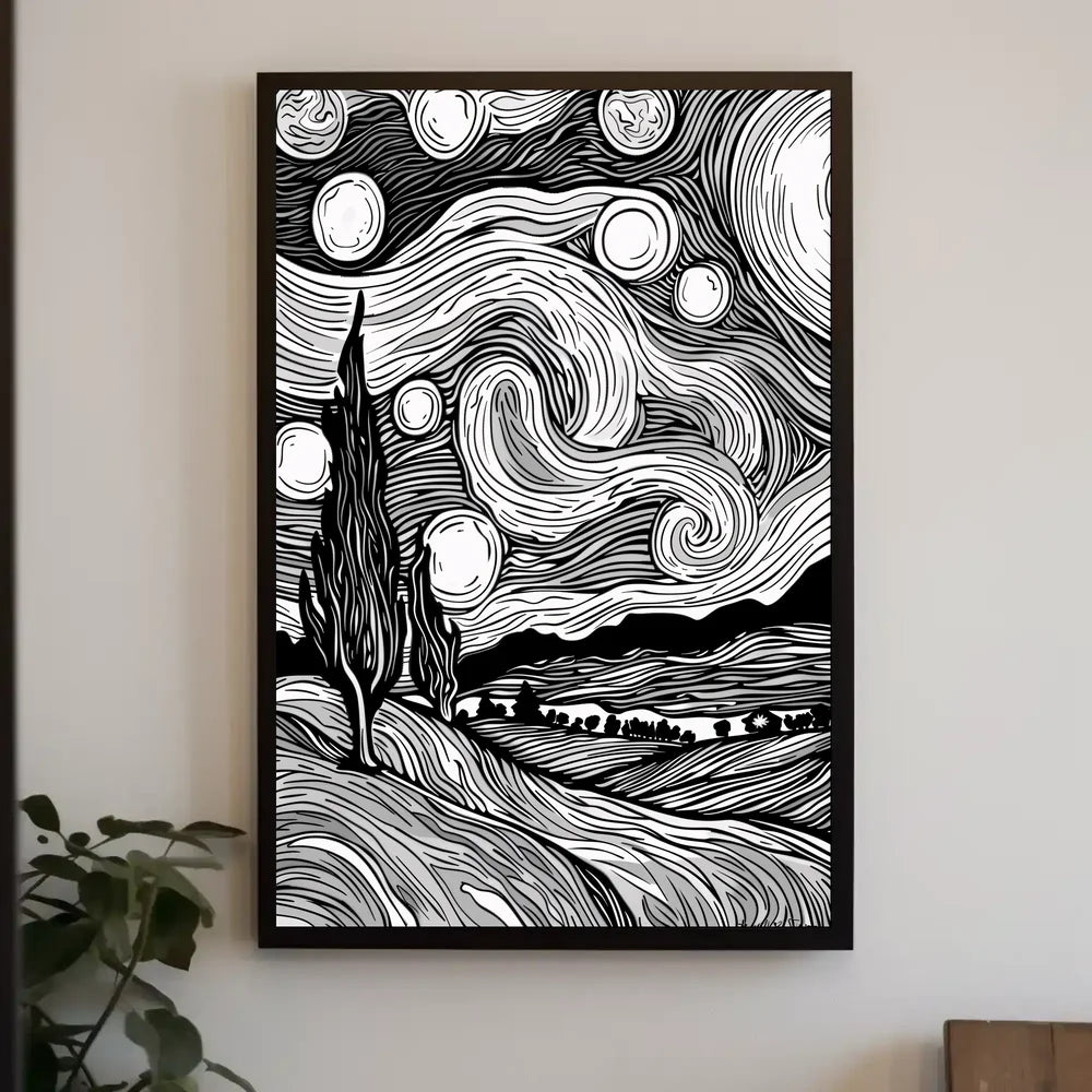 Modern Abstract Typography Art Poster