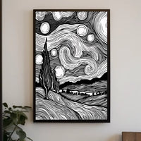 Modern Abstract Typography Art Poster