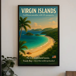 Discover The Virgin Islands Poster