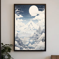 Serene Mount Fuji Landscape Art Print - Cultural or Heritage Poster