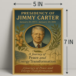 Jimmy Carter Presidency Overview Poster Wall Art Print PosterGoat