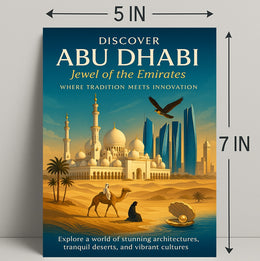 Journey Through Abu Dhabi's Timeless Beauty Travel Poster