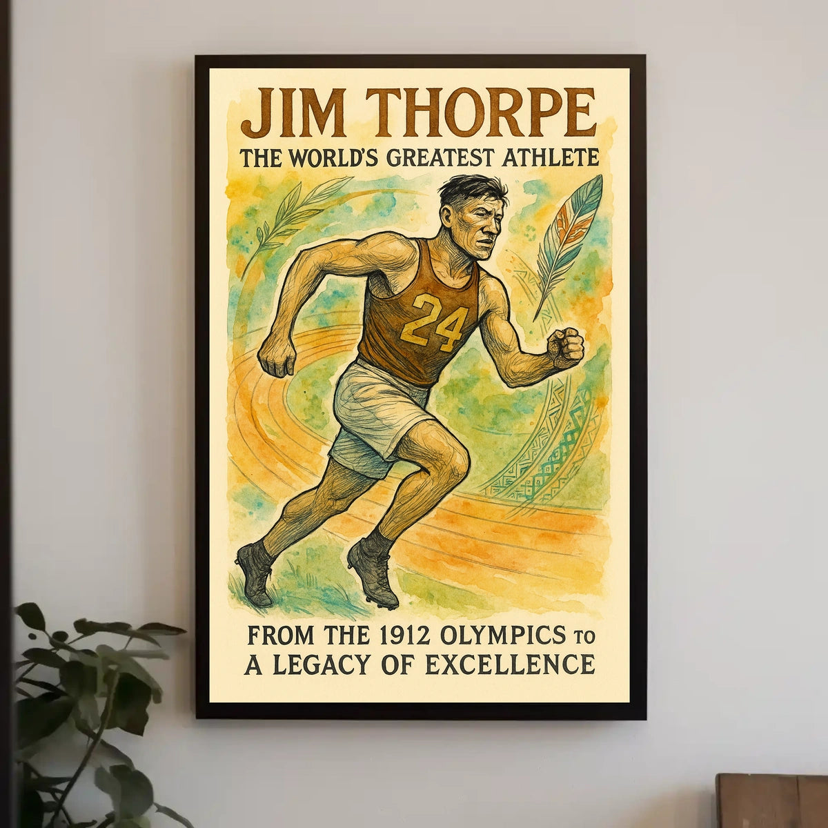 Jim Thorpe Legendary Athlete Jim Thorpe Poster