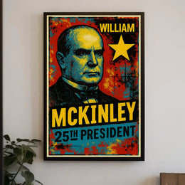 William McKinley 25th President of the United States Graffiti Pop Art Poster