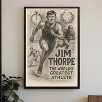 Jim Thorpe Celebrating Excellence Sports Poster Art