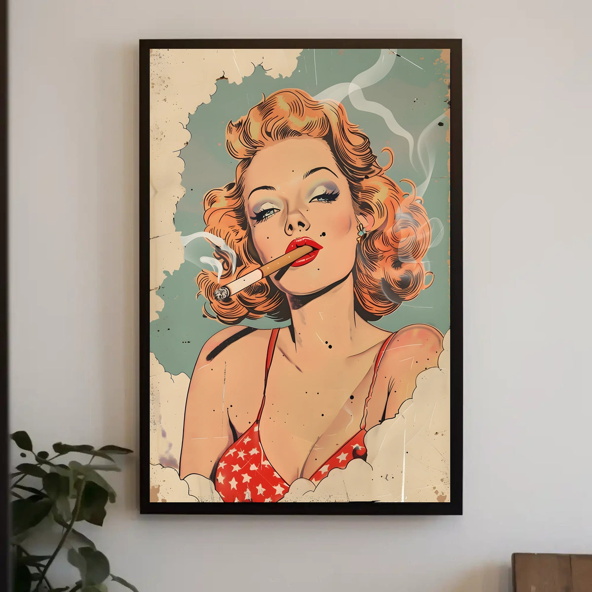 Retro Glamour Illustration Poster