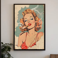 Retro Glamour Illustration Poster