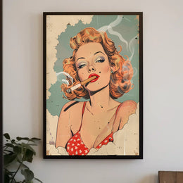 Retro Glamour Illustration Poster