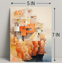 Cliffside Architecture Poster