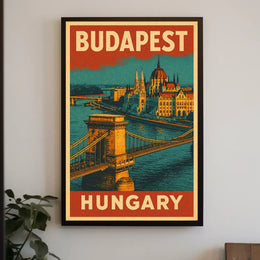 Budapest Travel Poster